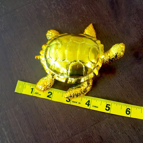 Gold colored Turtle Small Shiny - Picture 7 of 8
